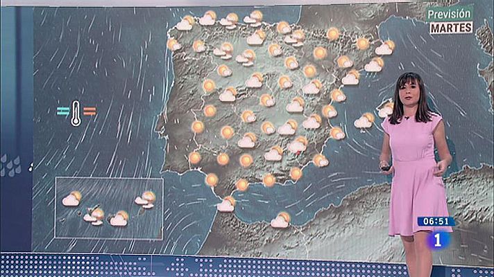 El tiempo - Temperaturas cálidas y posibles tormentas en zonas de montaña