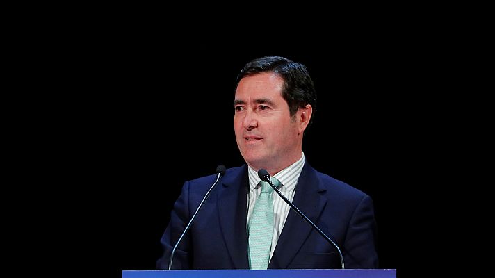 Telediario 1 - El presidente de la CEOE pide a PP y Ciudadanos