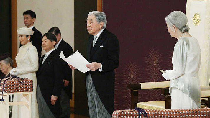 Telediario 1 - Japón: El adiós del emperador Akihito