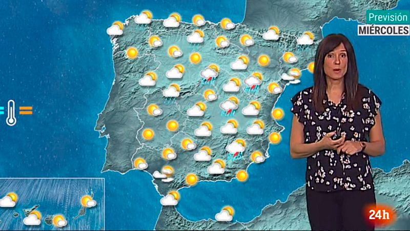 Sol, calor y tormentas por la tarde