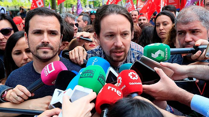 Informativo 24h - Iglesias plantea como "imprescindible" entrar en el gobierno de Sánchez y le afea haber citado primero a la "derecha"