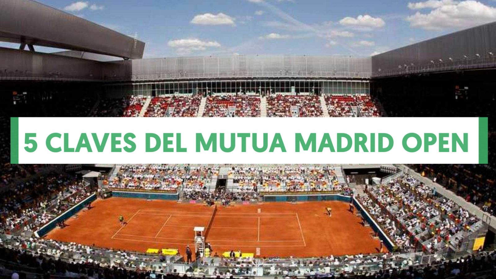El regreso de Federer, el adiós de Ferrer o el salto de Feliciano a la dirección del torneo son algunas de las claves del Mutua Madrid Open 2019, que arranca este sábado 4 de mayo en la Caja Mágica de Madrid y que podrás seguir al completo en RTVE.