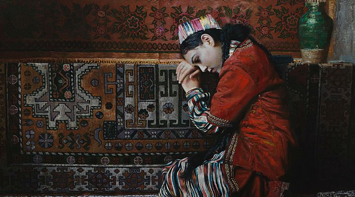 Telediario 1 - Han Xuejun expone sus cuadros en el MEAM por primera vez