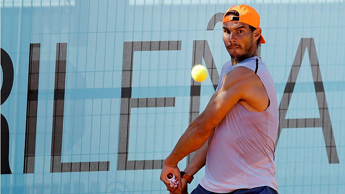 Telediario 1 - La estrellas del tenis ultiman su preparación para su debut en el Madrid Open