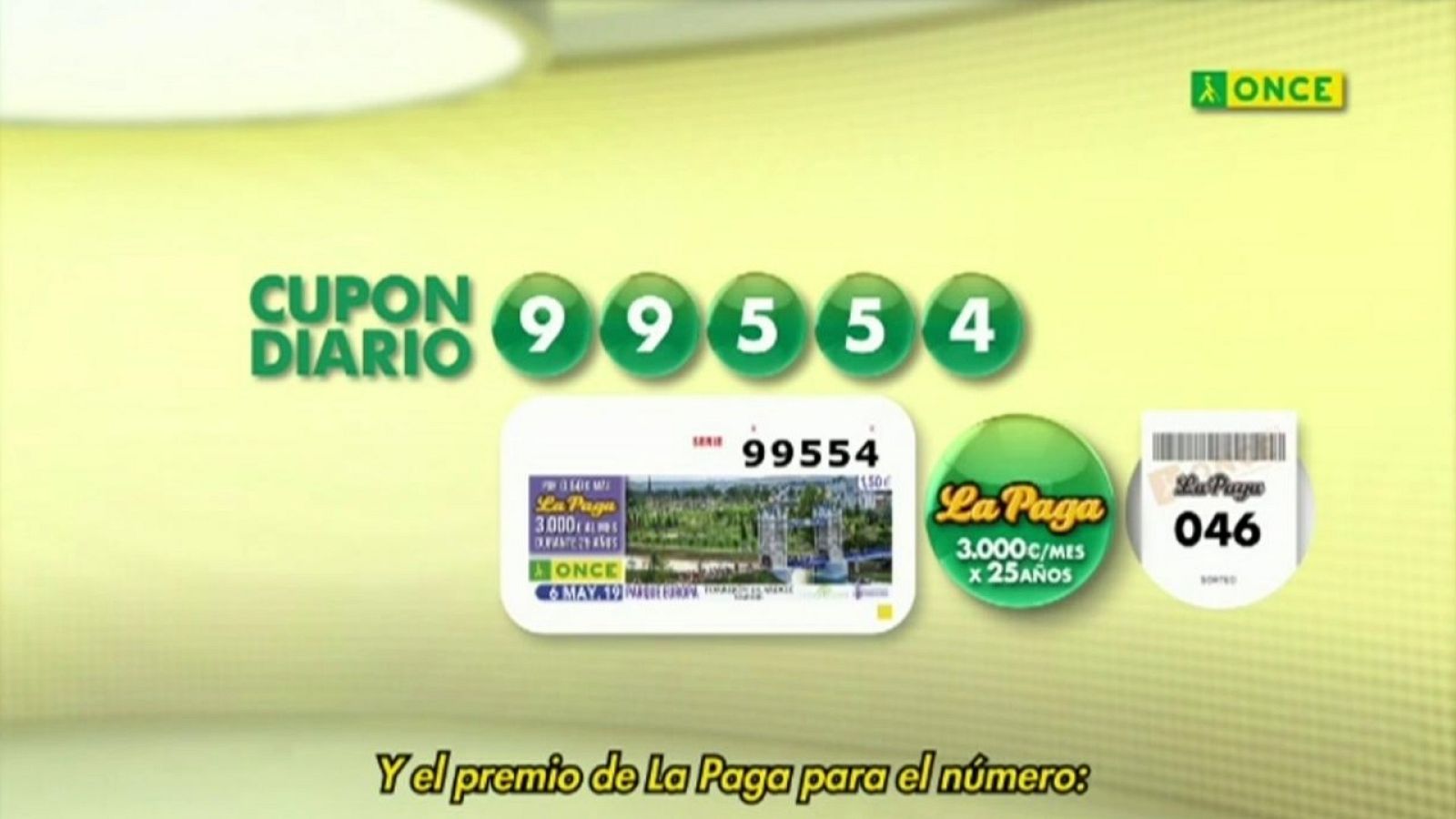 Sorteo ONCE - 06/05/19 - ver ahora