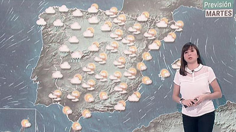 El Tiempo .- Jornada de nubes, pocas lluvias y fuertes vientos