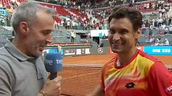 Madrid Open de Tenis - David Ferrer: "Estoy feliz por acabar de la mejor forma posible"