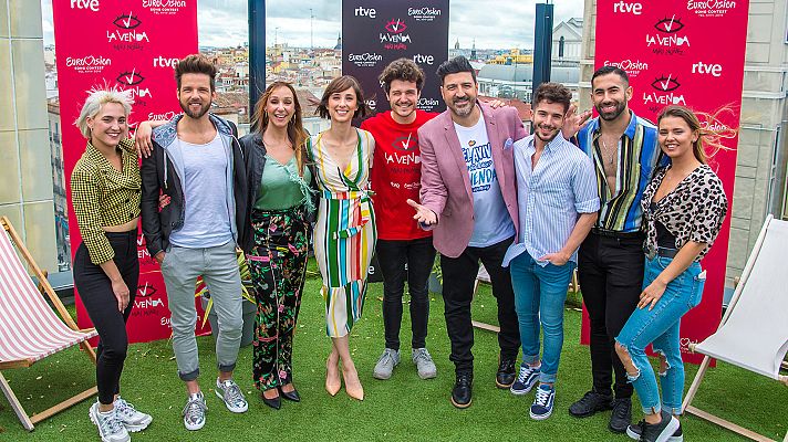 Eurovisión - Mira la charanga y la rueda de prensa de Miki