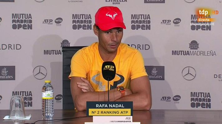 Madrid Open de Tenis - Nadal: "Me siento con opciones"