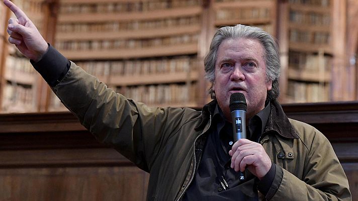 Telediario 1 - Steve Bannon crea una universidad de política en Italia