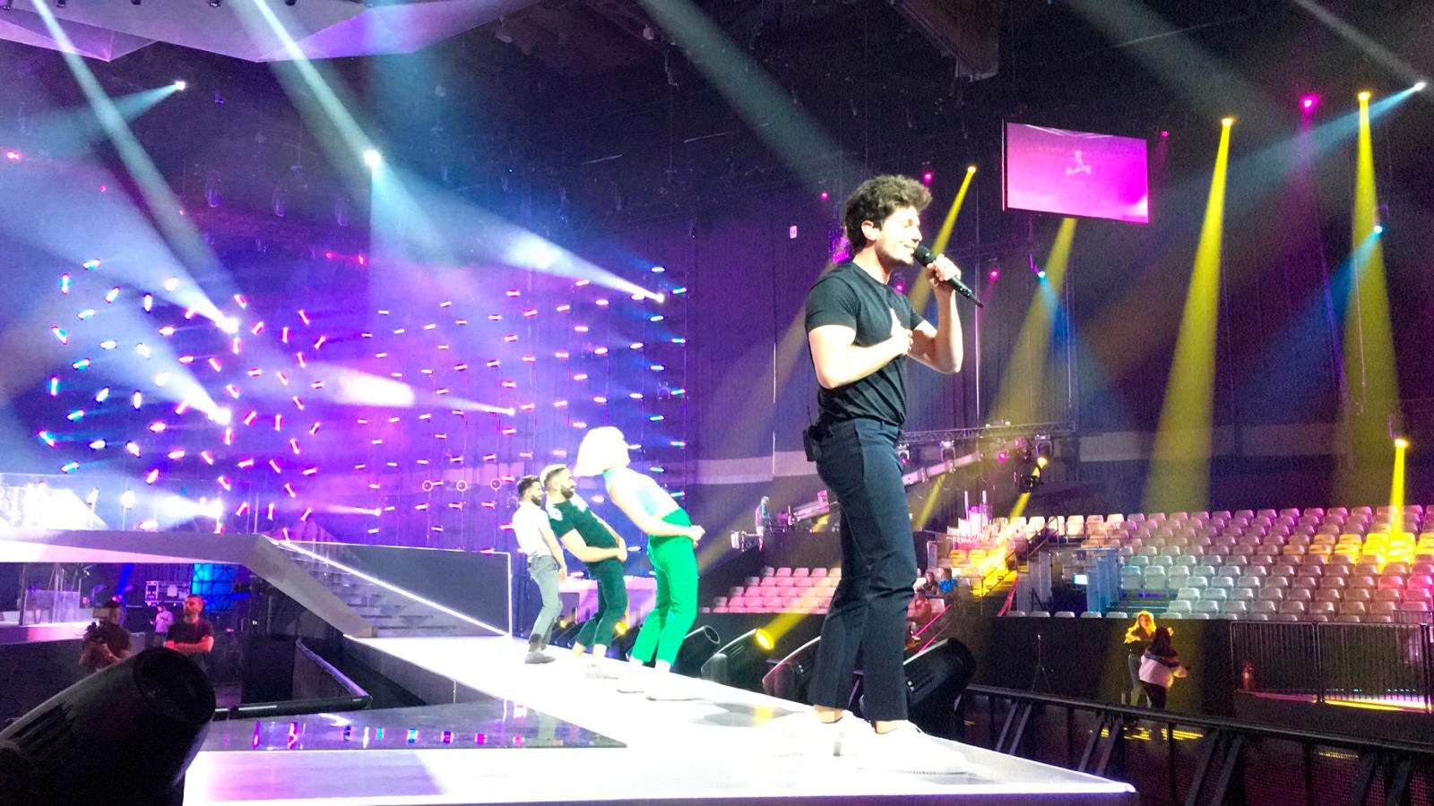 Eurovisión 2019 - Así ha sido el primer pase de "La venda" en Tel Aviv