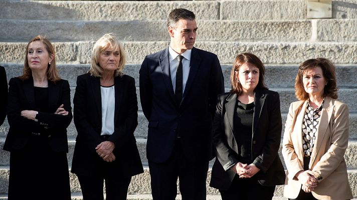 Telediario 1 - La familia socialista dice adiós a Rubalcaba