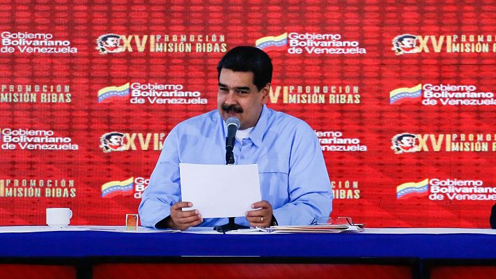 Telediario 1 - Maduro acusa al ex director del Servicio de Inteligencia Bolivariano de liderar el levantamiento militar en Venezuela