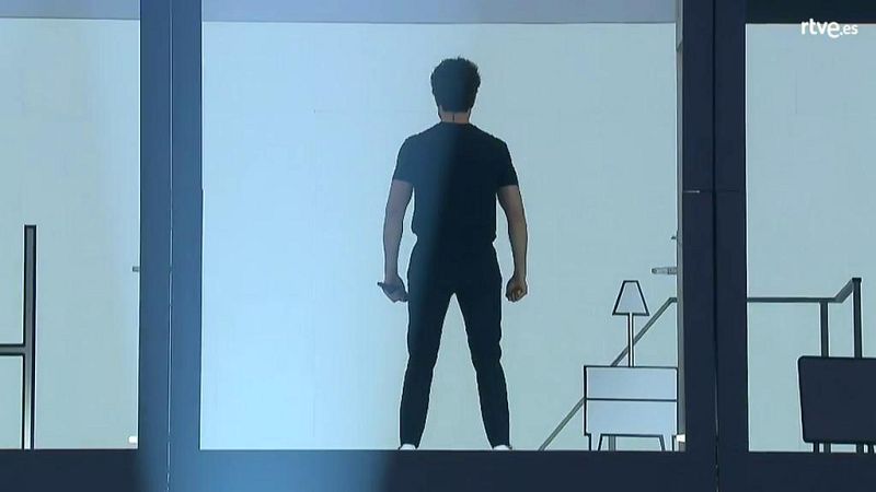 Eurovisin 2019 - Segundo pase de Miki con seguimiento a la marioneta Paco en el segundo ensayo
