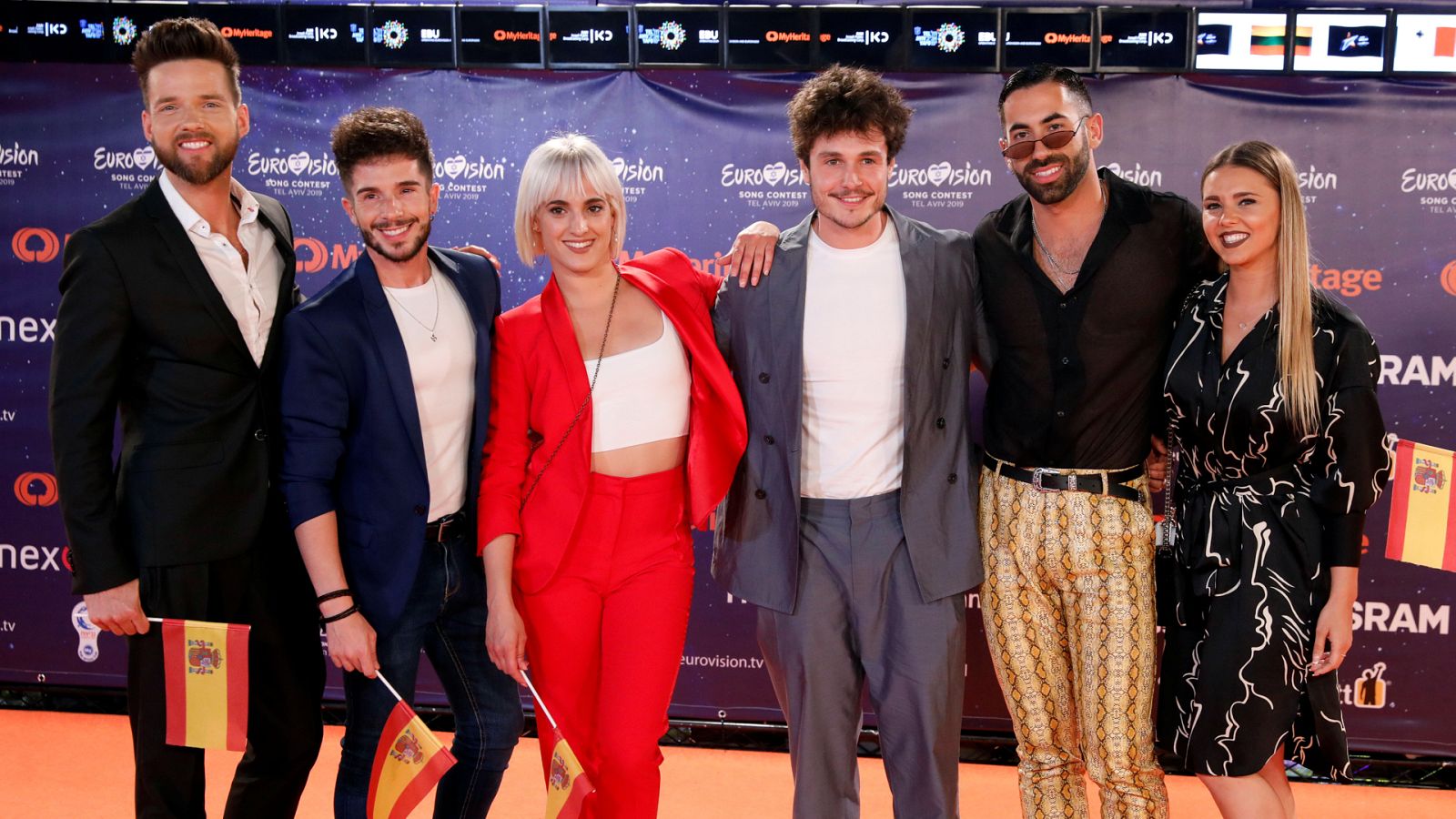 Miki llega a la Alfombra Naranja de la inauguración de Eurovisión 2019