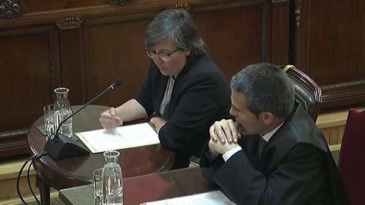  - Mireia Boya asegura que discutió con Jordi Sànchez porque la CUP no quería desconvocar la protesta ante Economía y él sí