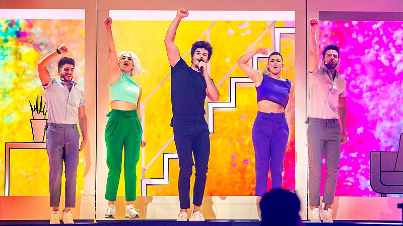 Eurovisin 2019 - Miki ensaya "La venda" antes de la primera semifinal