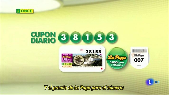 Sorteos ONCE - Sorteo ONCE - 14/05/19