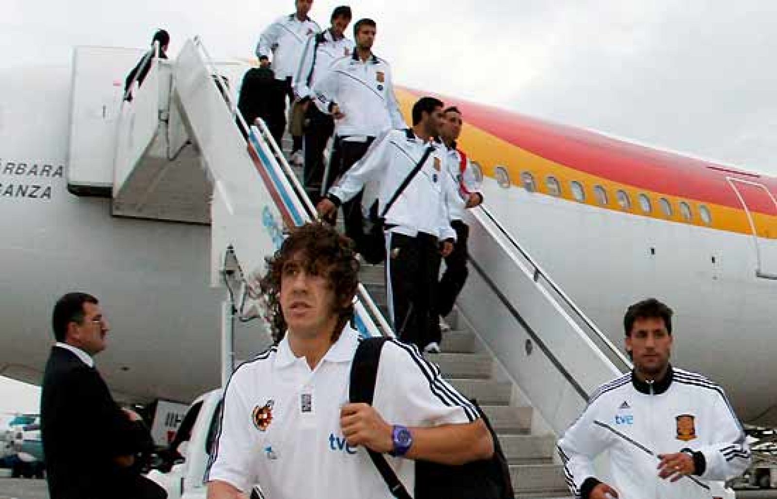 La selección española llega a Azerbaiyán | Ver