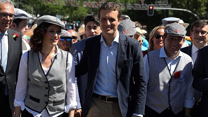 Telediario 1 - Elecciones 26M: La campaña electoral pasa por San Isidro y San Sebastián