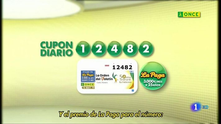 Sorteos ONCE - Sorteo ONCE - 15/05/19