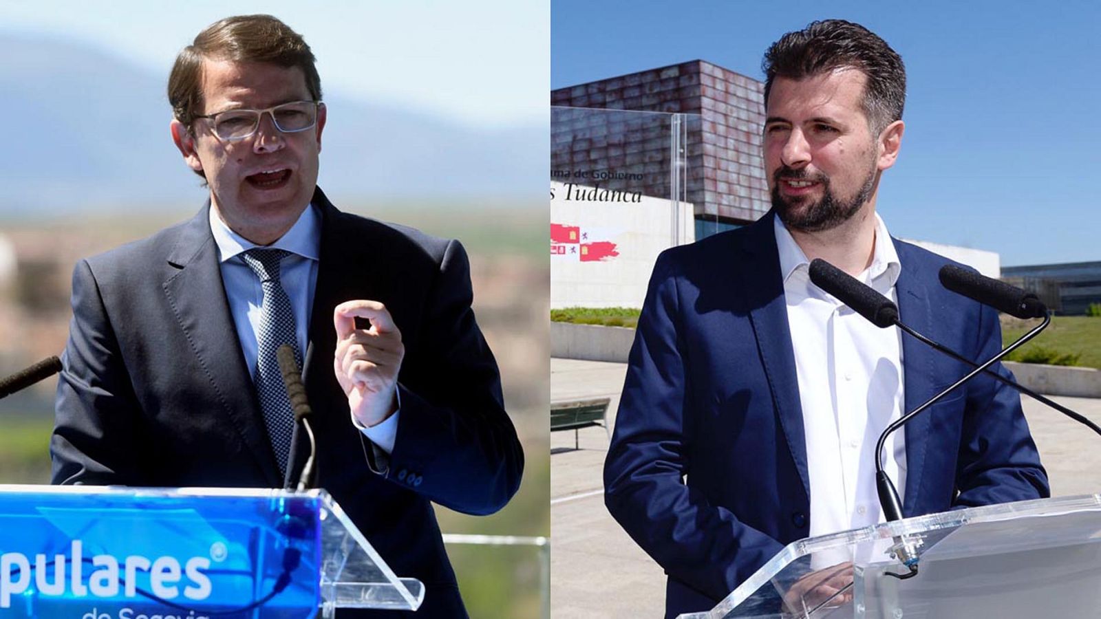 Fernández Mañueco (PP) asegura que "somos el único proyecto con experiencia" y Tudanca (PSOE) dice que los populares "son un desastre"