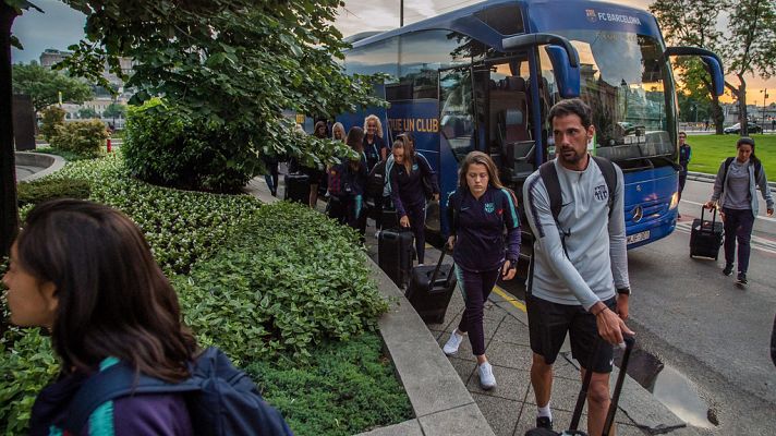Telediario 1 - Las jugadoras del Barça preparan la final de la Champions en Budapest
