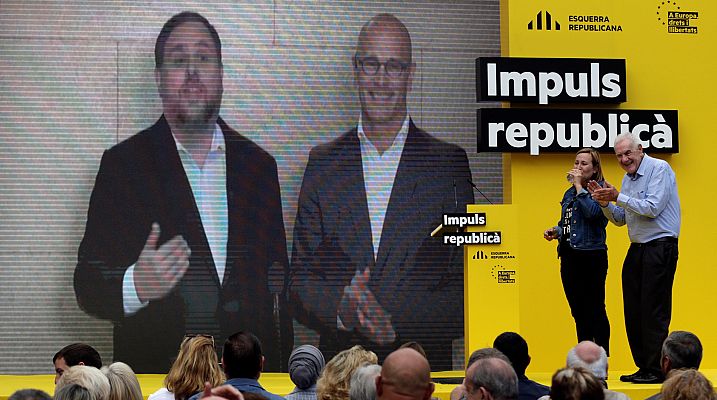 Telediario 1 - Junqueras pide concentrar el voto útil indepedentista en las europeas