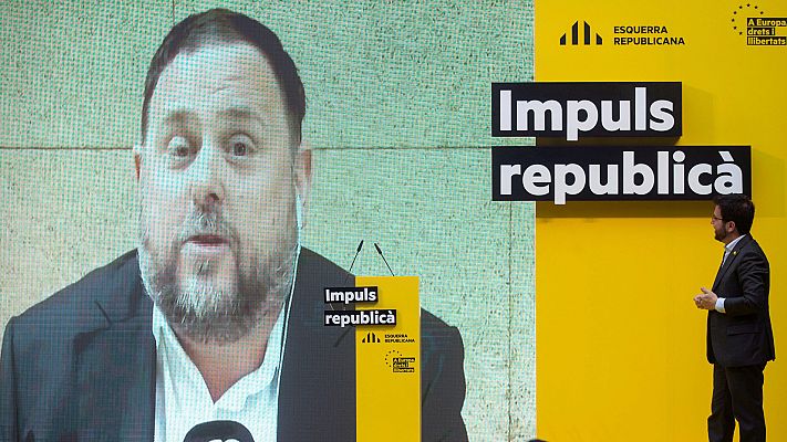 Telediario 1 - Los presos independentistas recogen sus actas parlamentarias