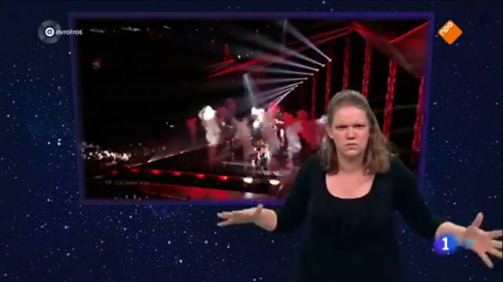 Telediario 1 - Los intérpretes de la lengua de signos, en el Fetival de Eurovisión, han causado sensación