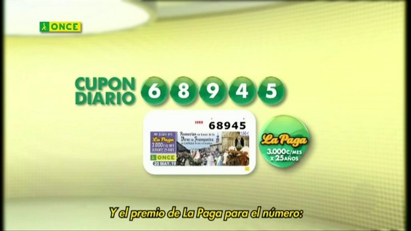 Sorteo ONCE - 20/05/19 - Sorteos ONCE | Ver