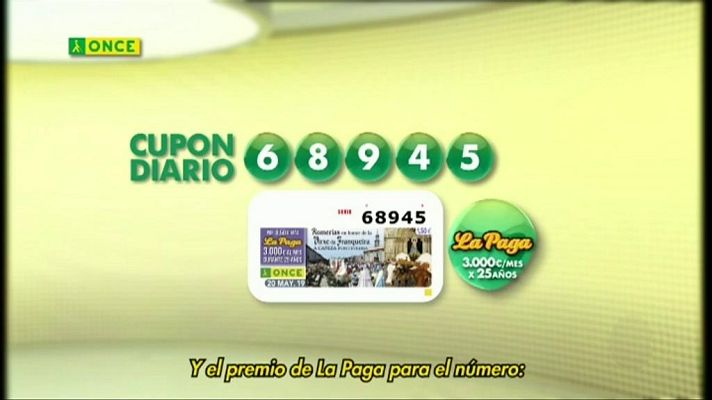 Sorteos ONCE - Sorteo ONCE - 20/05/19