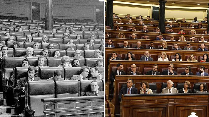 Telediario 1 - El Congreso de los Diputados con más mujeres y más diverso de la democracia en España