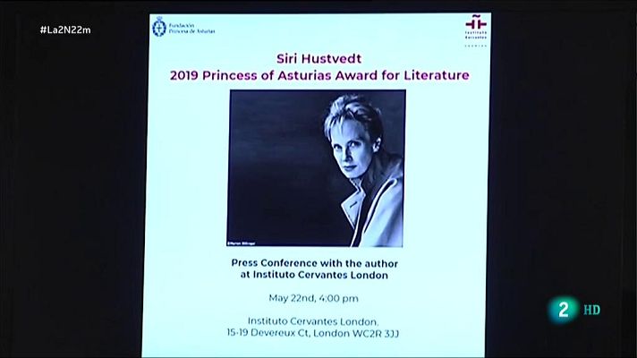La 2 Noticias - Siri Hustvedt es la nueva Premio Princesa de Asturias de las Letras
