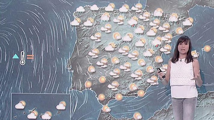 El tiempo - Nubosidad alta y tormentas en el norte a última hora del día
