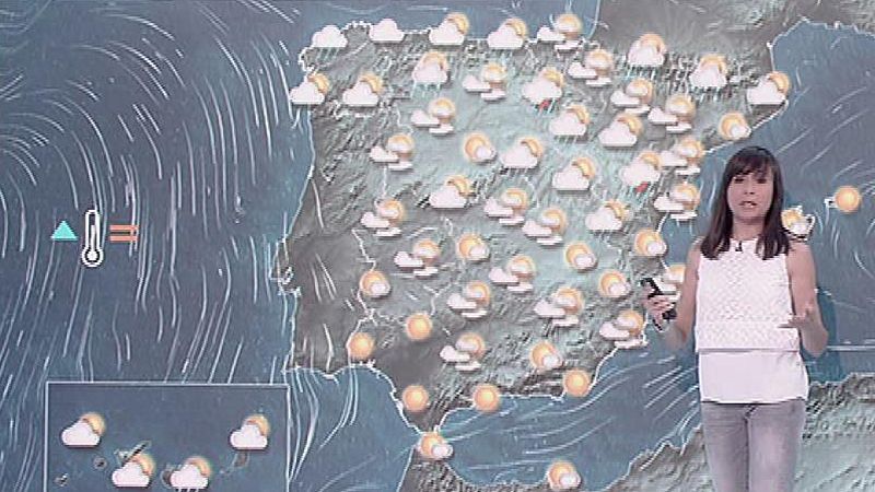 El tiempo: Nubosidad alta y tormentas en el norte a última hora del día