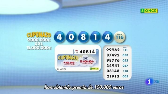 Sorteos ONCE - Sorteo ONCE - 24/05/19