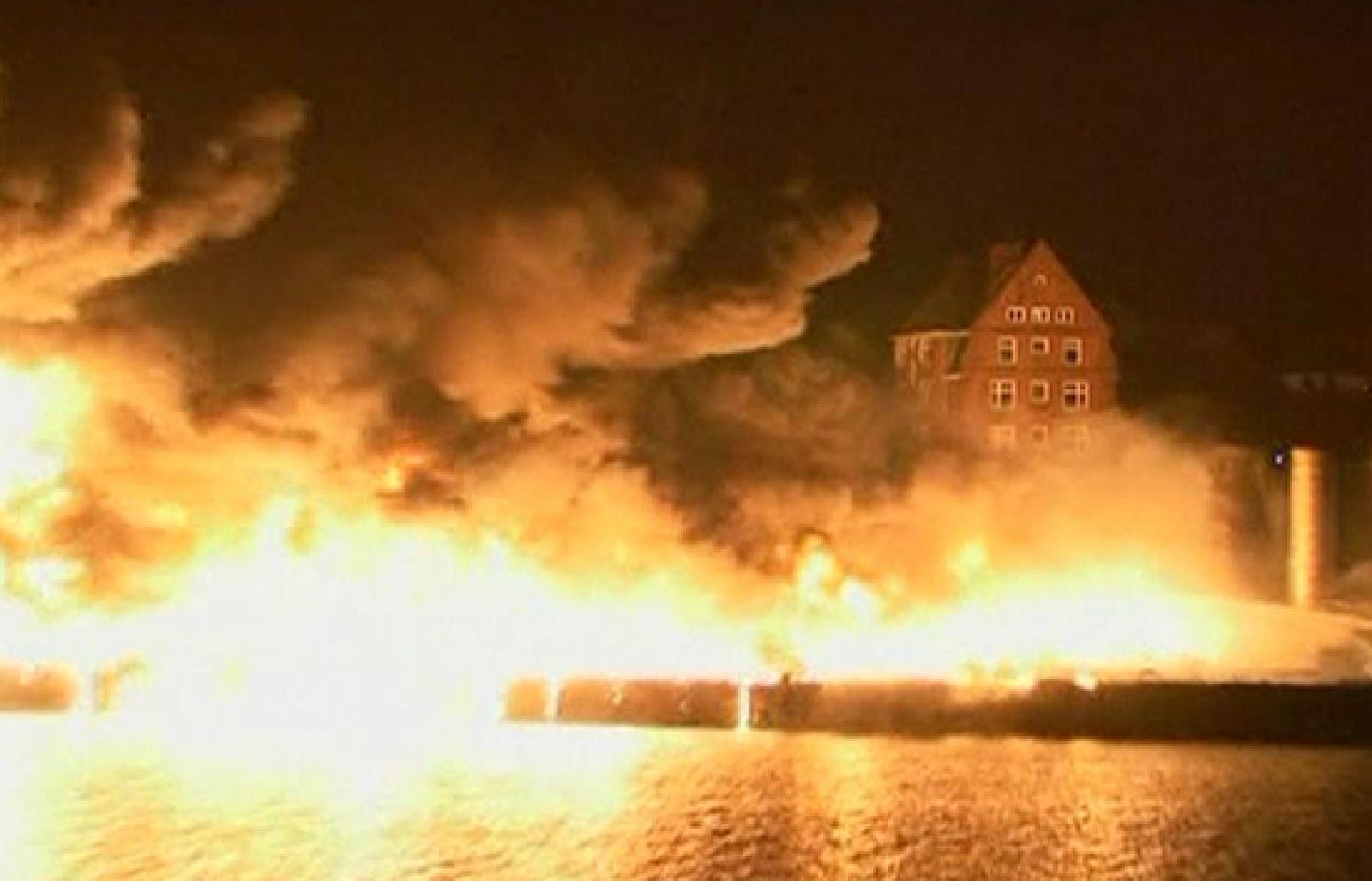 Colosal incendio en Alemania