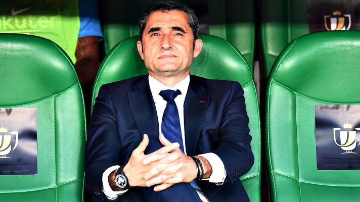 Telediario 1 - La continuidad de Valverde al frente del Barça, en vilo por culpa de la Copa del Rey