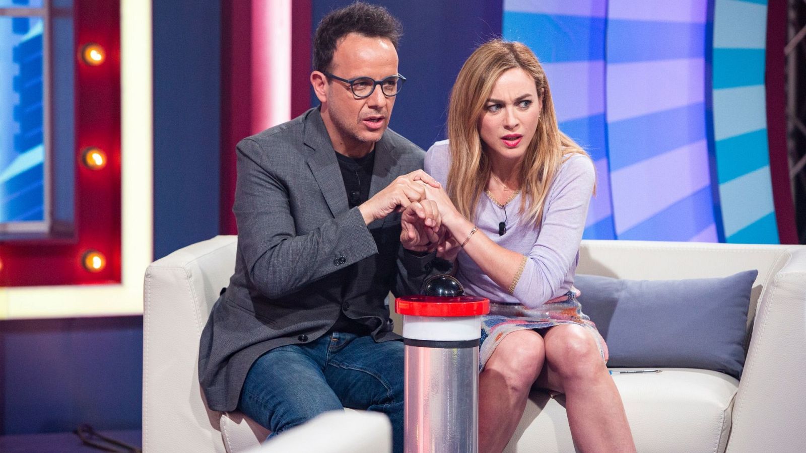 Marta Hazas y Àngel Llàcer en pleno duelo