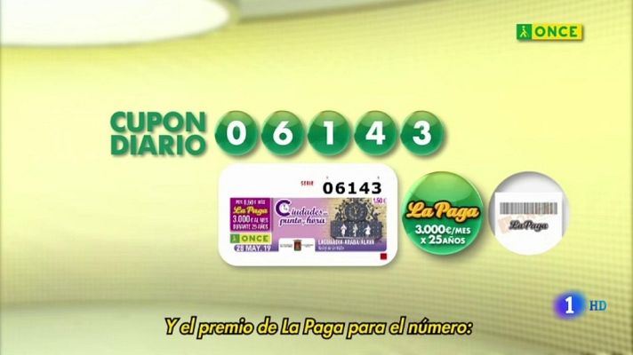 Sorteos ONCE - Sorteo ONCE - 28/05/19