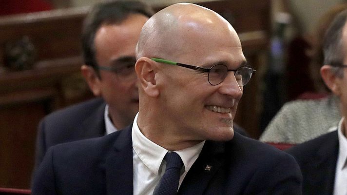 Telediario 1 - La mesa del Senado suspende a Raül Romeva de forma automátic