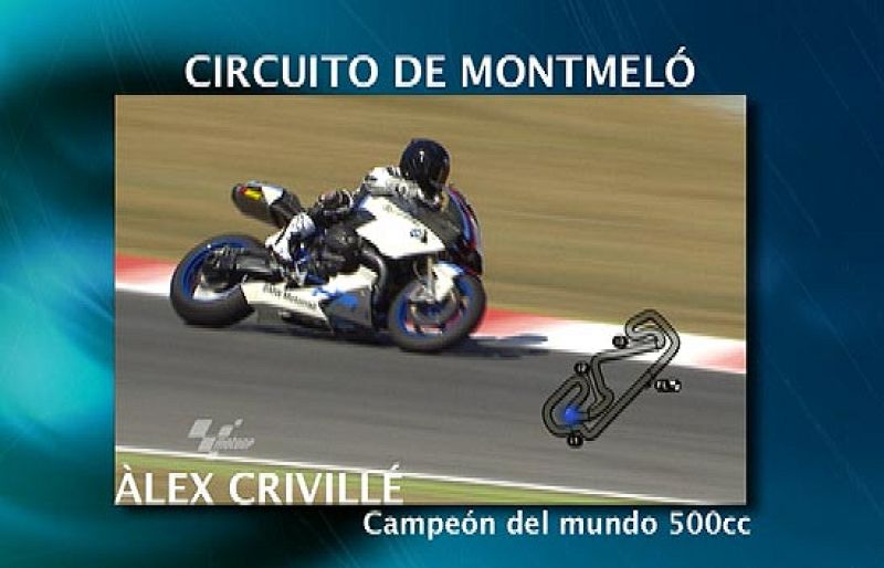 Vuelta de reconocimiento de Álex Crivillé al circuito de Montmeló.