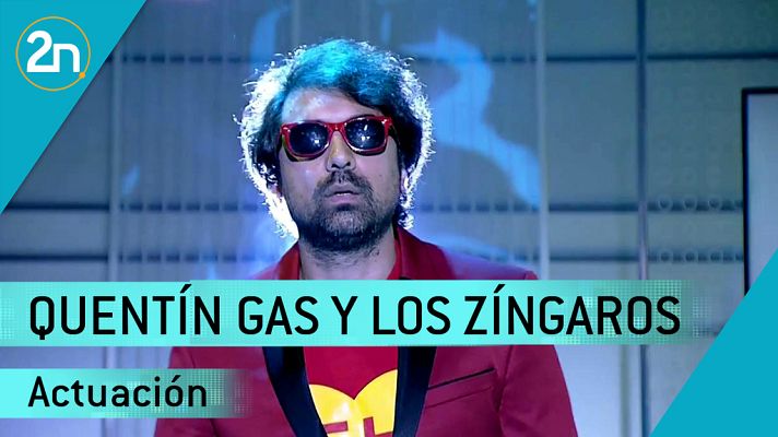 La 2 Noticias - Quentín Gas y Los Zíngaros interpretan "IO"