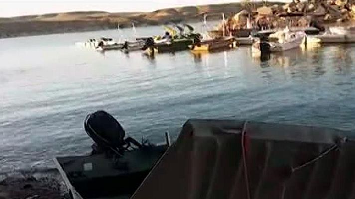  - Dos desaparecidos tras una colisión entre dos barcas en un pantano de Zaragoza