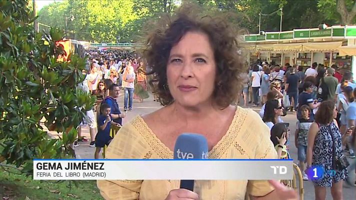 Telediario 1 - La Feria del Libro de Madrid se llena de gente