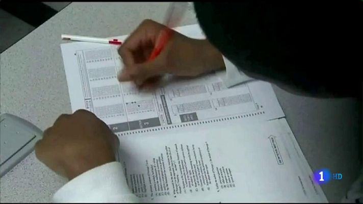 Telediario 1 - Las pruebas de acceso a la universidad en Estados Unidos