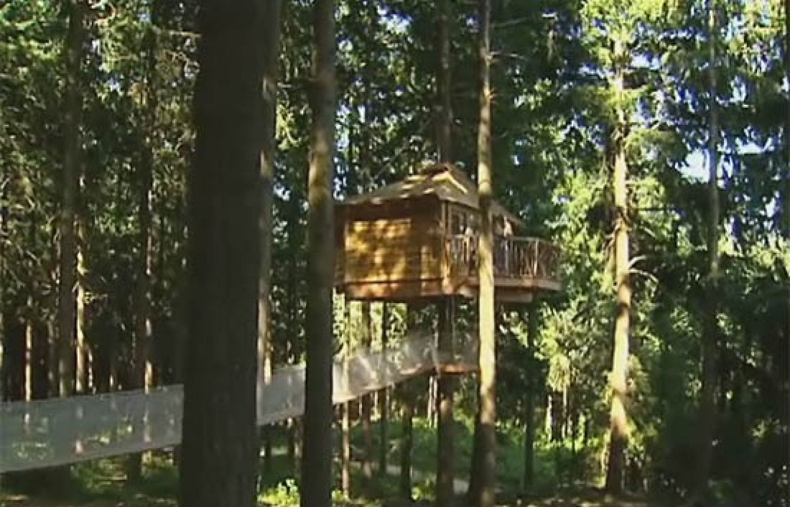 En la Costa Brava se puede pasar la noche en cabañas de madera en lo alto de los árboles | Ver