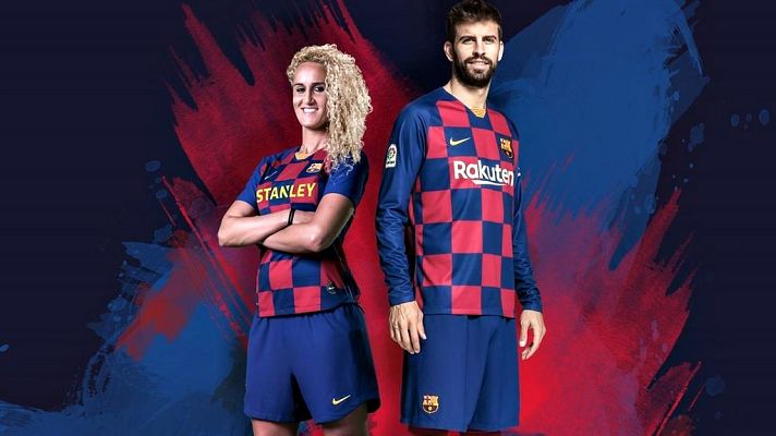 Telediario 1 - El Barça hace pública la innovadora camiseta de la temporada próxima