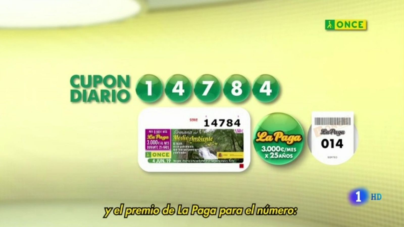 Sorteo ONCE - 04/06/19 - ver ahora